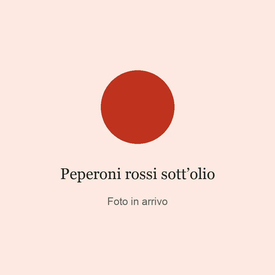 Foto provvisoria: peperoni rossi sott’olio
