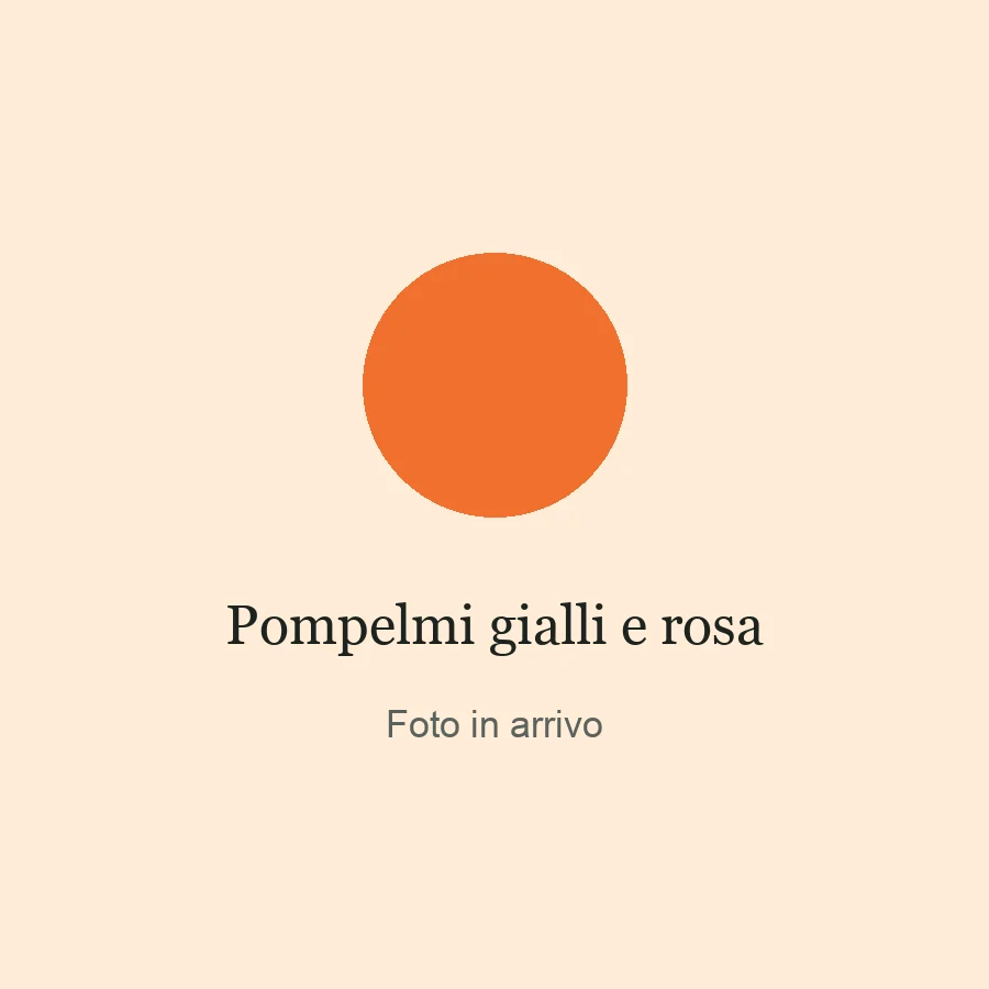 Foto provvisoria: pompelmi gialli e rosa